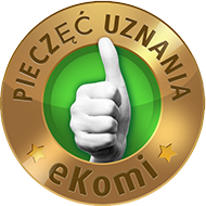 Nagrodzono Brązową Pieczęcią Uznania eKomi!